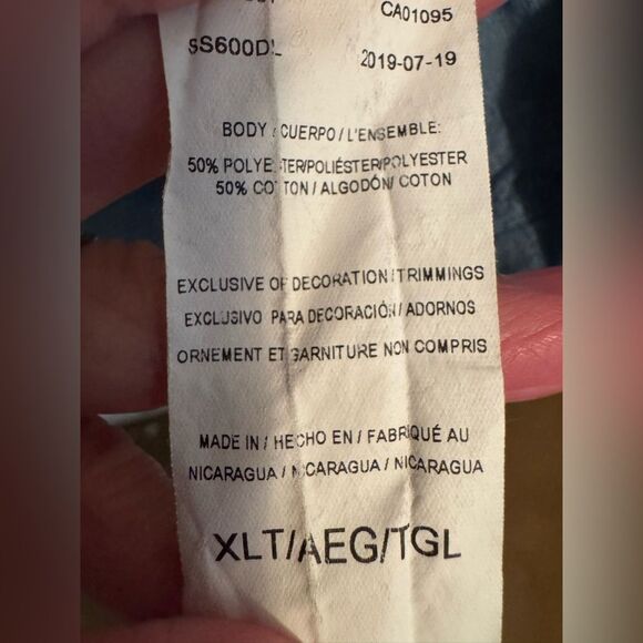 Men's Dickies Temp IQ  Blue Shirt SZ XLT - Picture 5 of 5